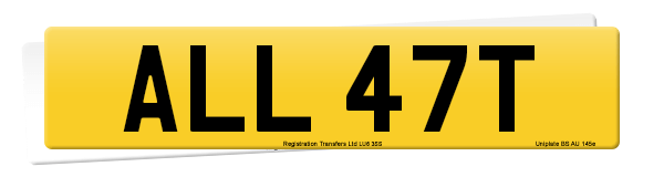 Registration number ALL 47T